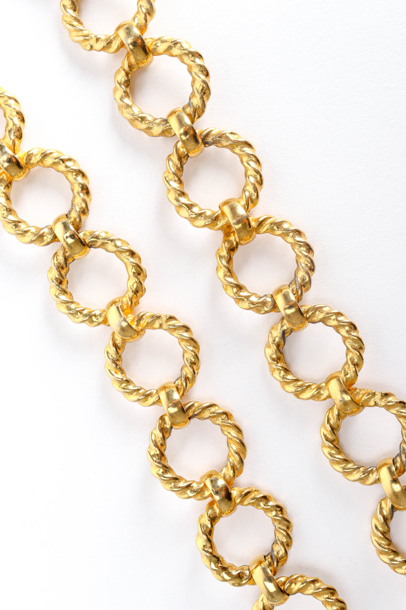 Vintage Mimi Di N Lion Medallion Necklace rope round links @ Recess LA