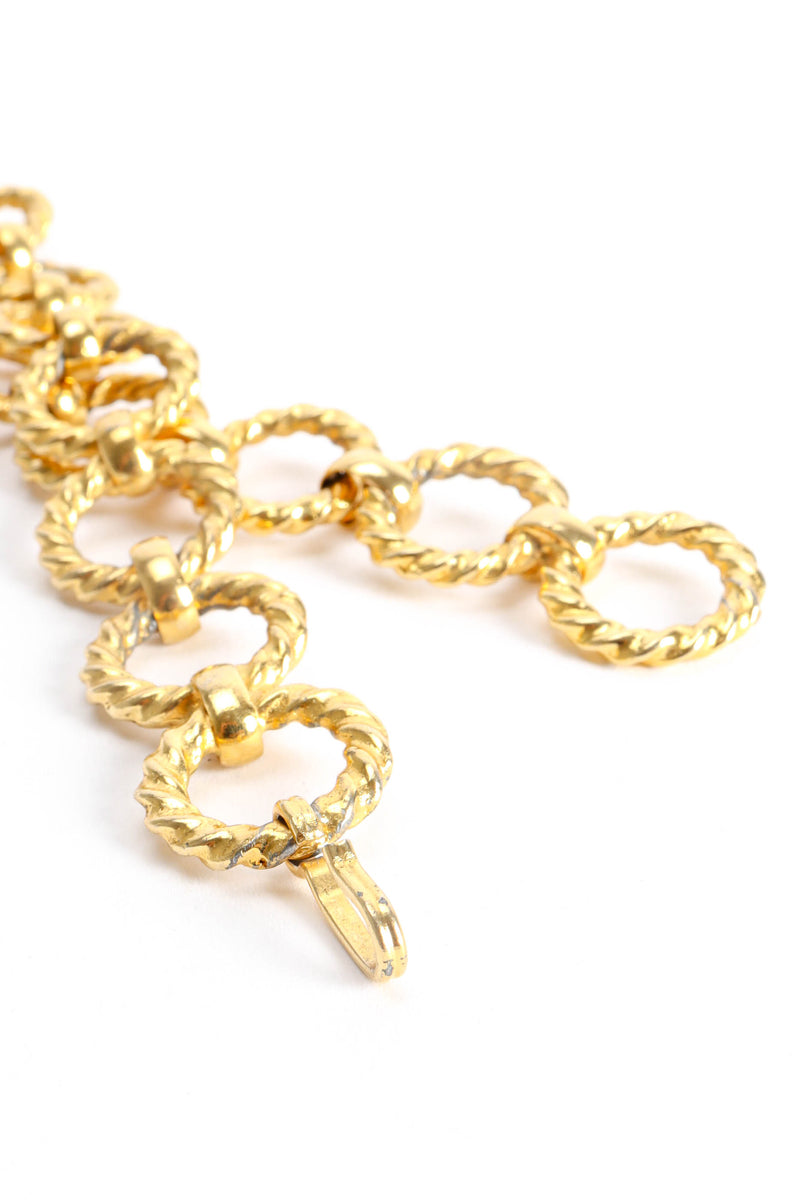 Vintage Mimi Di N Lion Medallion Necklace hook clasp detail  @ Recess LA