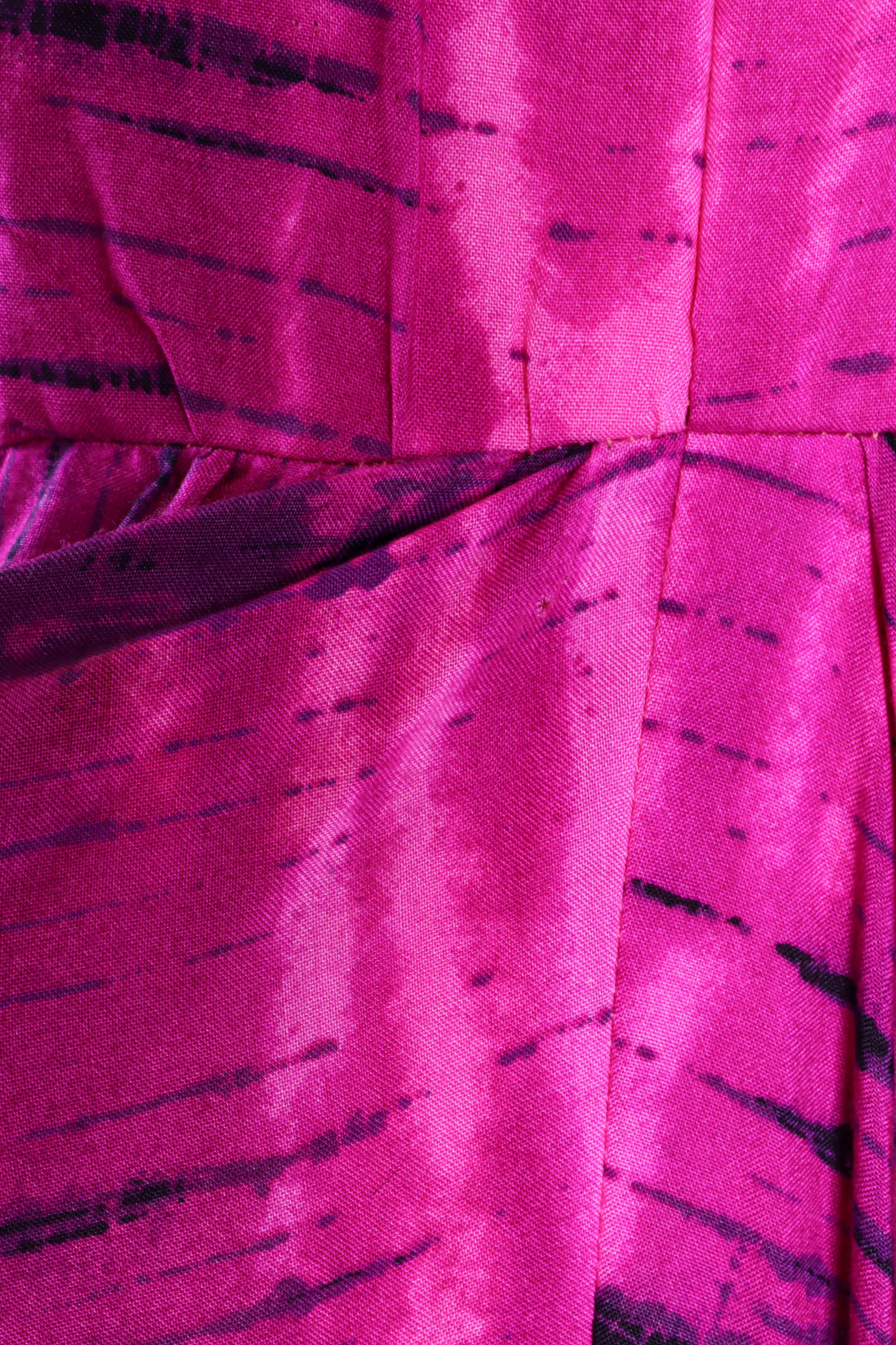 Vintage I.Magnin Tie Dye Print Palazzo Jumpsuit pinhole @ Recess LA