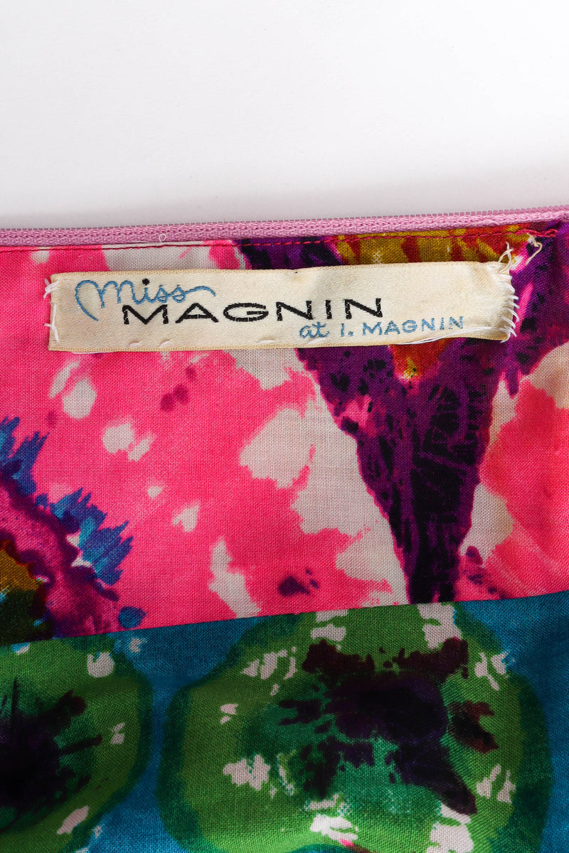 Vintage I.Magnin Tie Dye Print Palazzo Jumpsuit tag @ Recess LA