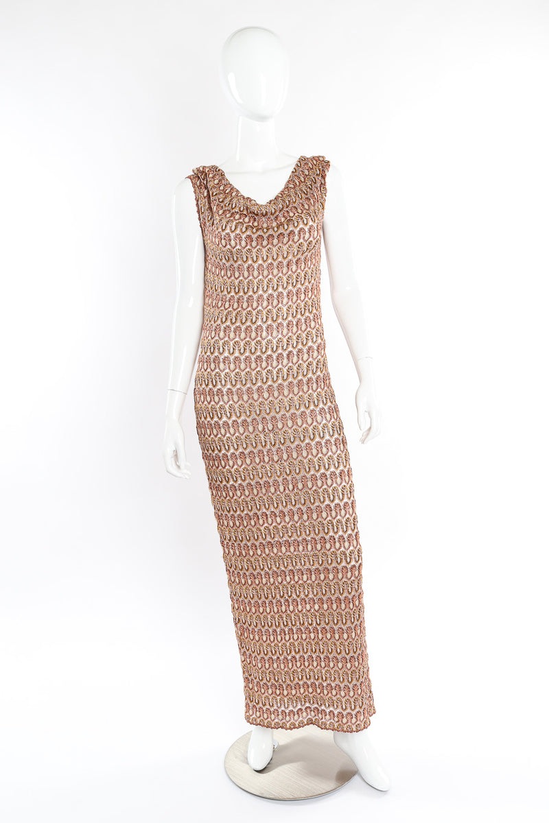 Missoni metallic knit dress on mannequin @recessla