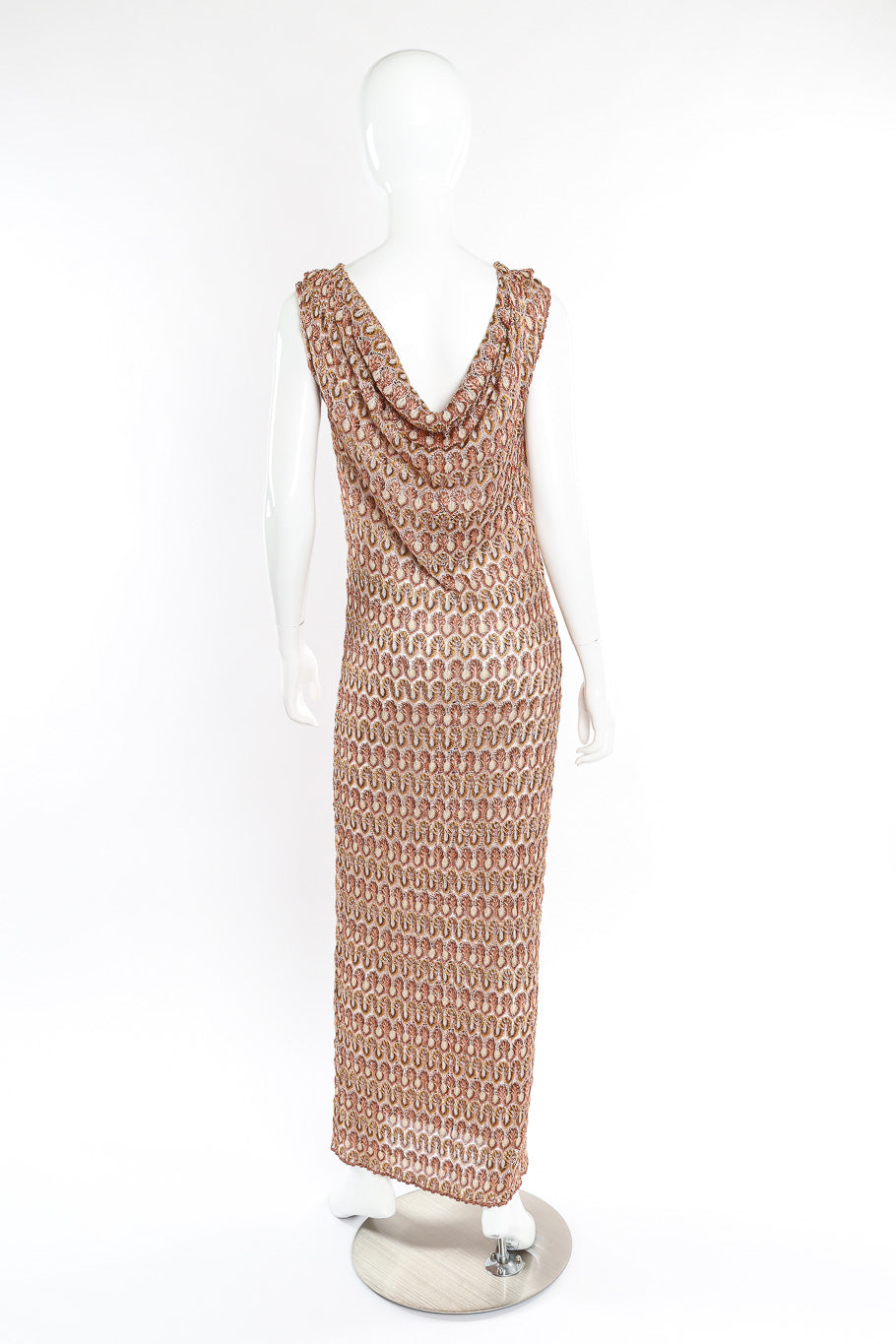 Missoni metallic knit dress on mannequin @recessla
