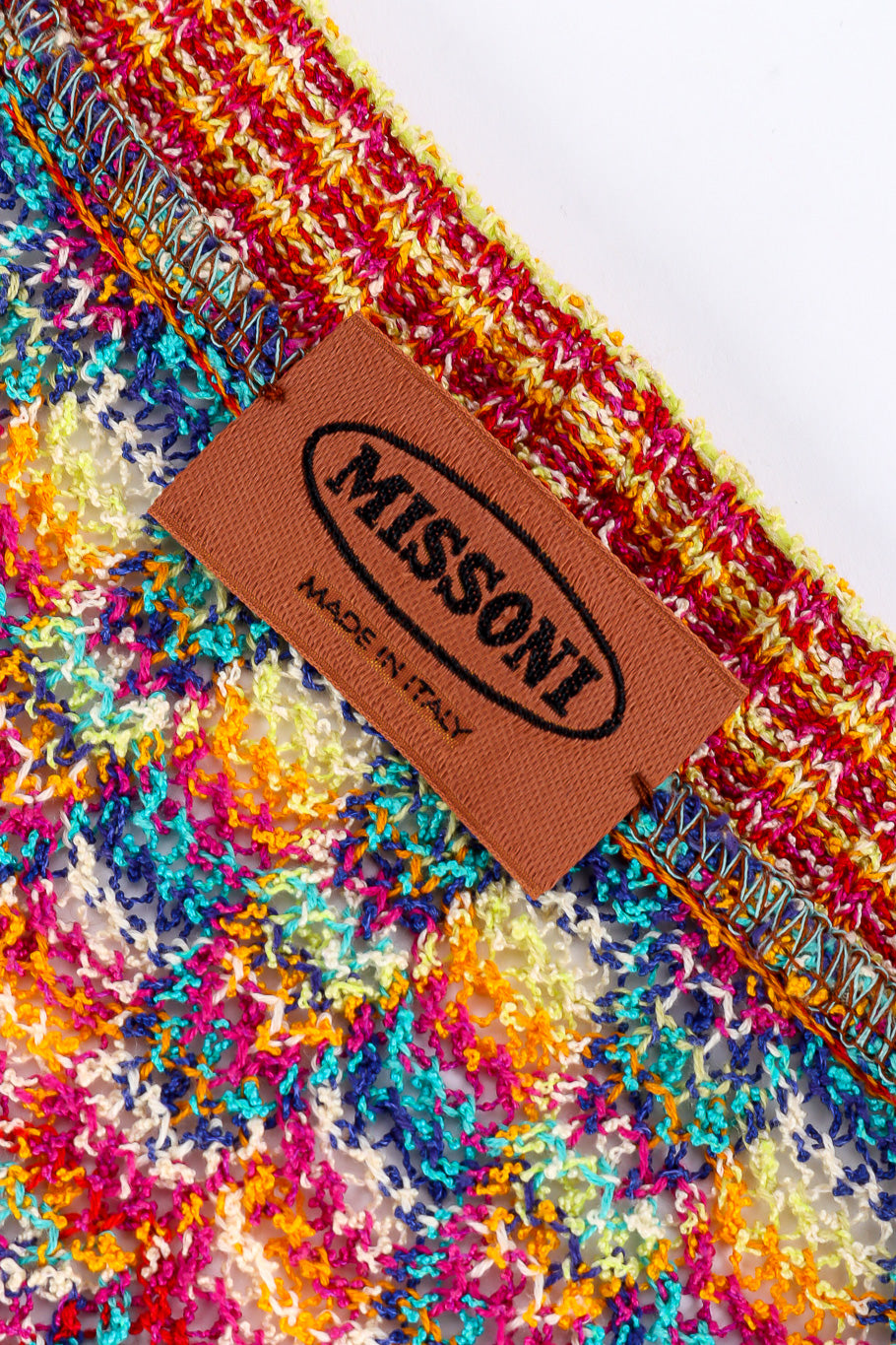 Scallop stripe classic knit 2 piece set by Missoni cardigan tag @recessla