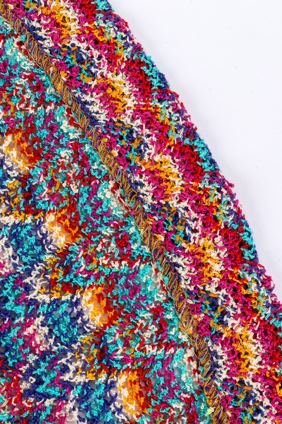 Scallop stripe classic knit 2 piece set by Missoni inside skirt hem @recessla