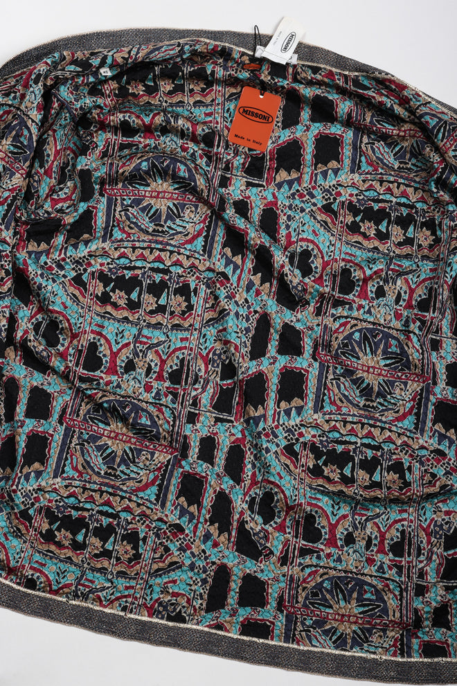 Recess Los Angeles Vintage Missoni 3-piece Moroccan Print Sequin Silk Leisure Set