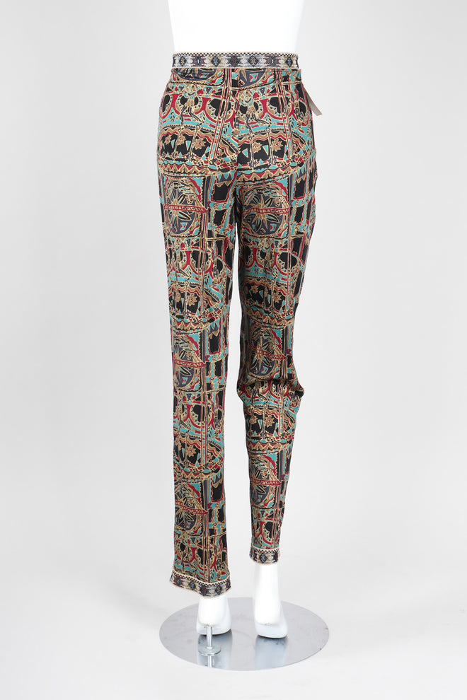 Recess Los Angeles Vintage Missoni 3-piece Moroccan Print Sequin Silk Leisure Set