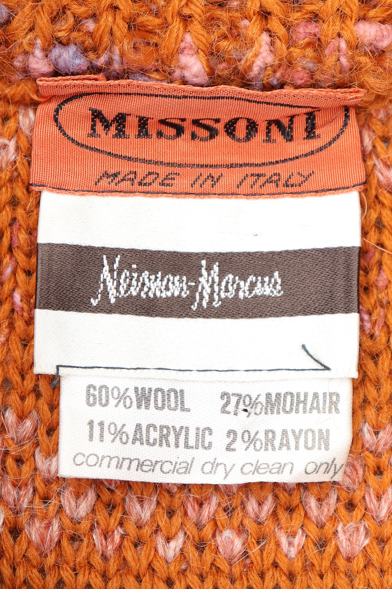 Recess Designer Consignment Vintage Missoni Long Striped Knit Sweater Vest Duster Los Angeles Resale