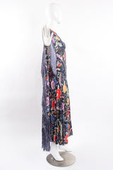 Vintage Missoni Rare Piano Shawl Fringe Dress on Mannequin side at Recess Los Angeles