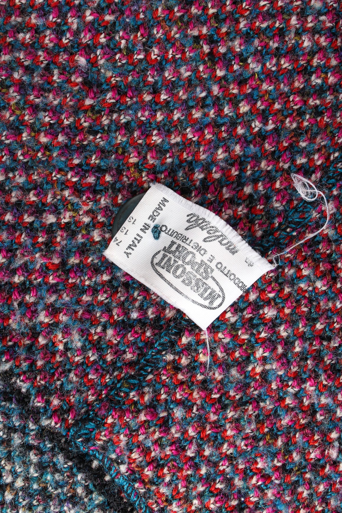 Vintage Missoni Abstract Geo Wool Cardigan – Recess