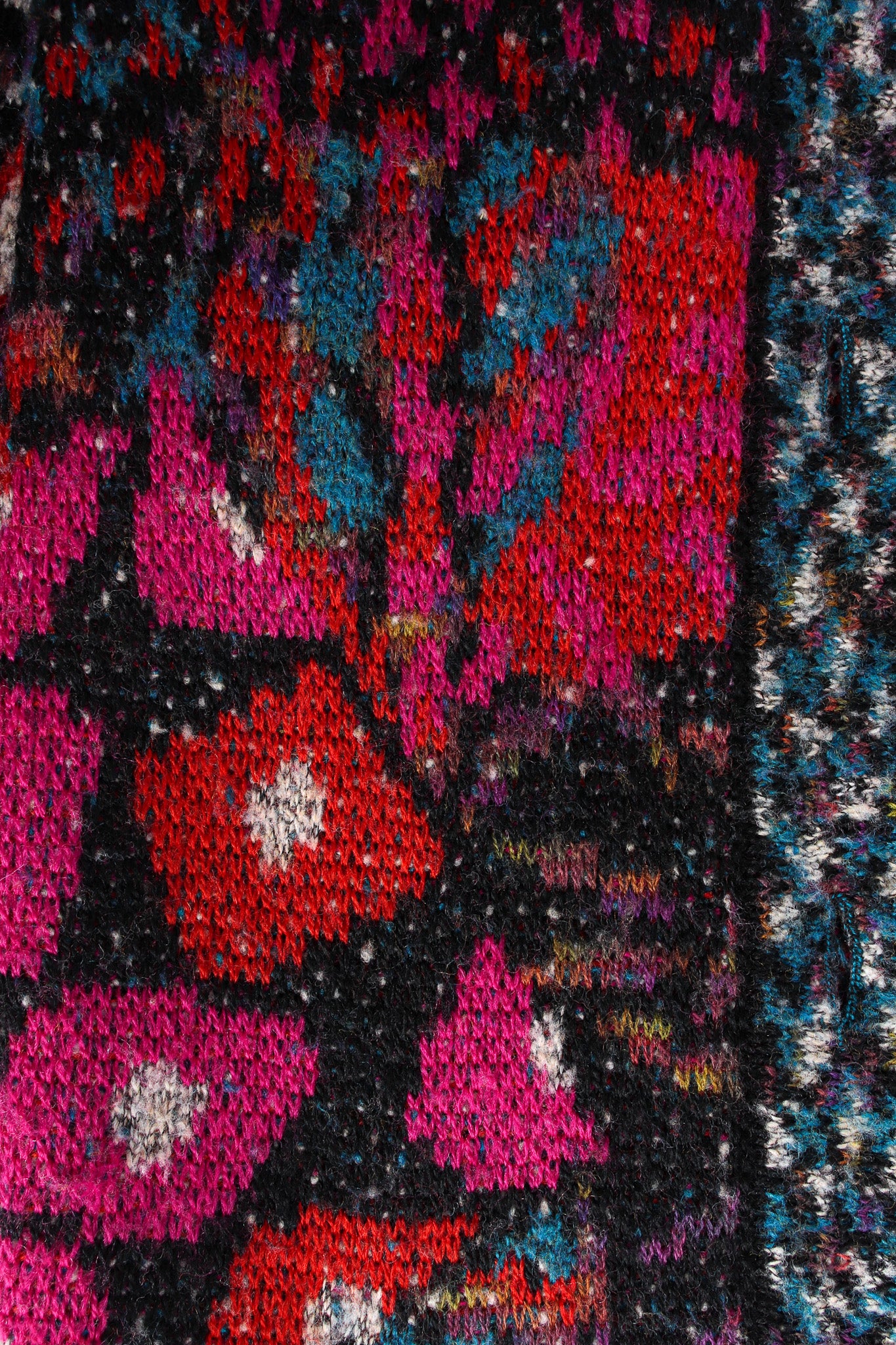 Vintage Missoni Abstract Geo Art Wool Cardigan knit print  @ Recess LA