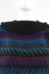 Vintage Missoni Sawtooth Stripe Bateau Sweater on Mannequin neck line at Recess Los Angeles