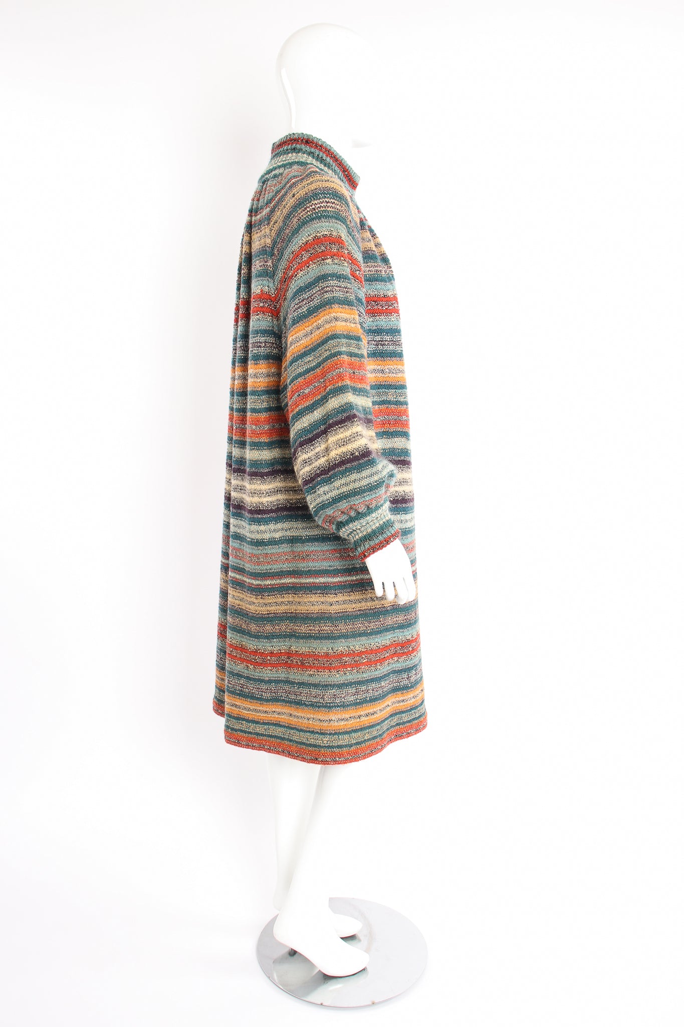Vintage Missoni Balloon Sleeve Sweater Duster on Mannequin side at Recess Los Angeles