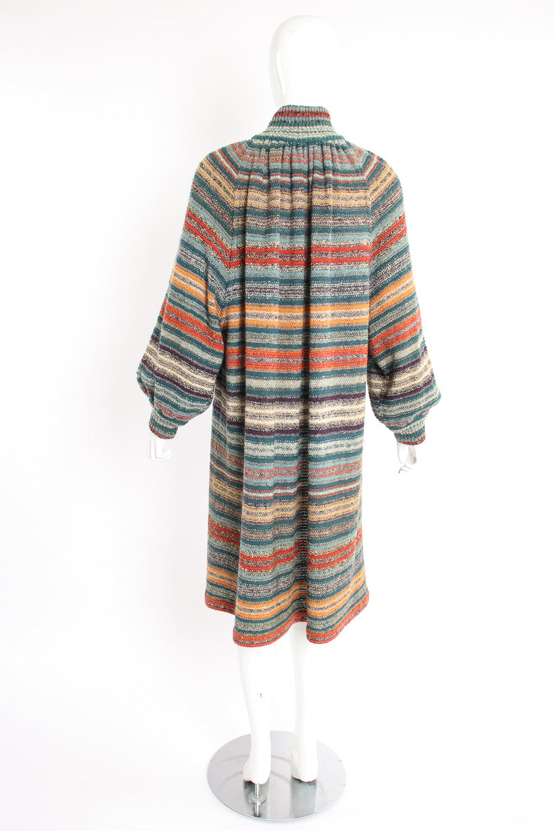 Vintage Missoni Balloon Sleeve Sweater Duster on Mannequin back at Recess Los Angeles