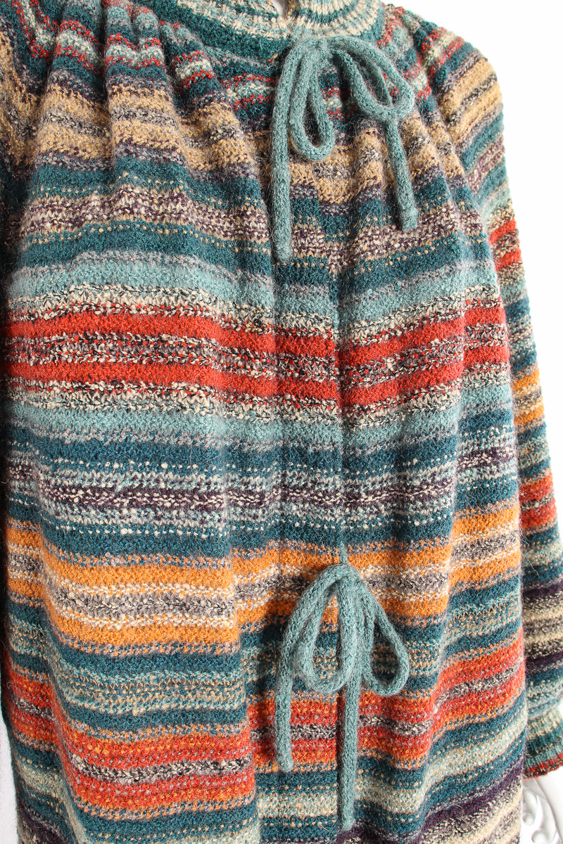 Vintage Missoni Balloon Sleeve Sweater Duster on Mannequin detail at Recess Los Angeles