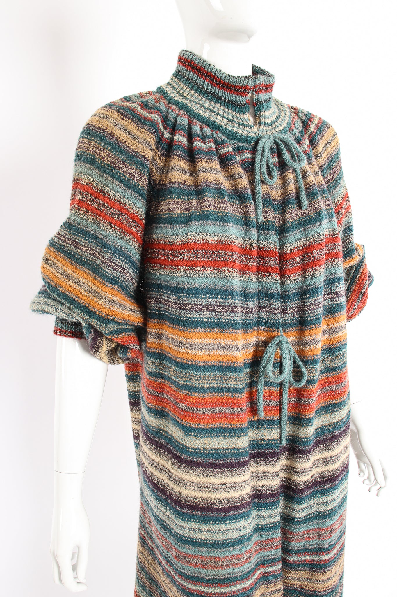 Vintage Missoni Balloon Sleeve Sweater Duster on Mannequin crop at Recess Los Angeles