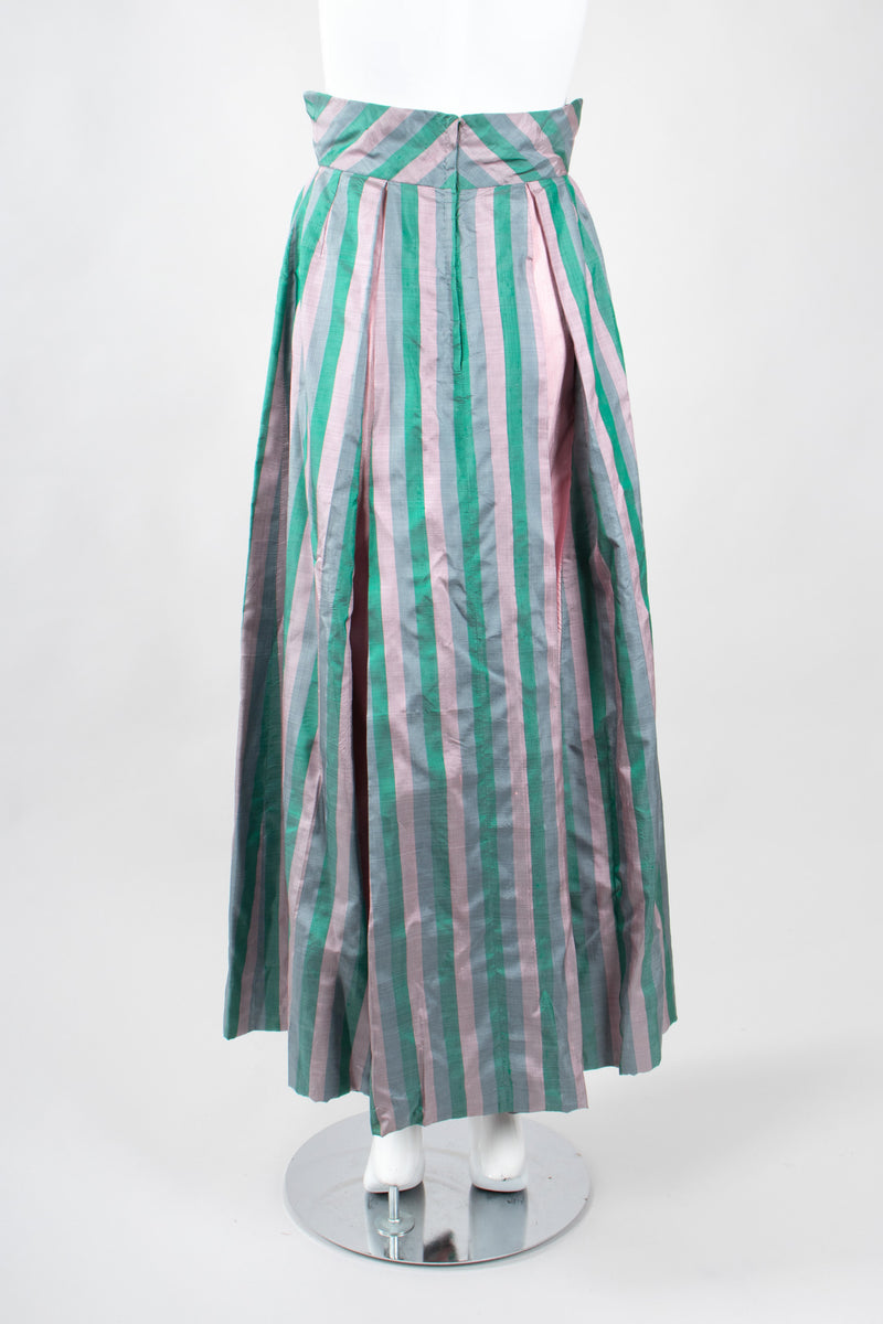 Recess Los Angeles Vintage Mister Wyatt Shantung Silk Balloon Sleeve Top & Ball Skirt Set