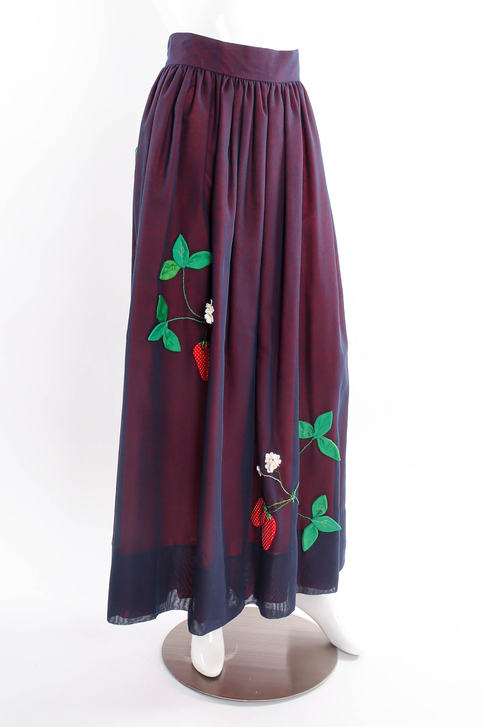 Vintage Mole for I.Magnin Strawberry Patch Skirt mannequin angle @ Recess LA