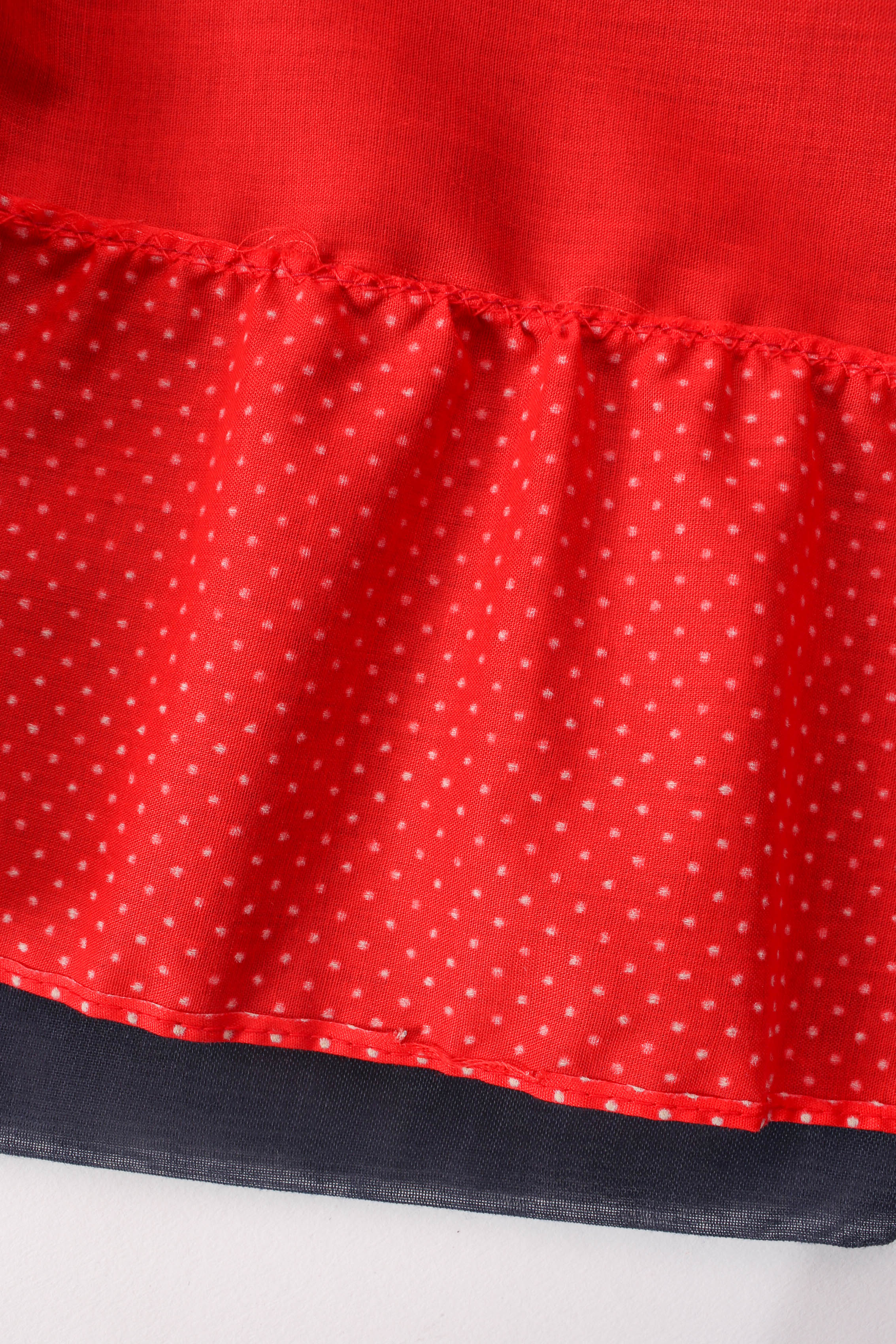 Vintage Mole for I.Magnin Strawberry Patch Skirt inverse/dotted hemline  @ Recess LA