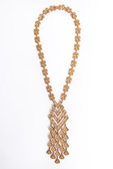 Vintage Monet Chevron Filigree Fringe Pendant at Recess Los Angeles