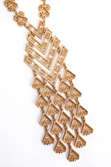 Vintage Monet Chevron Filigree Fringe Pendant at Recess Los Angeles