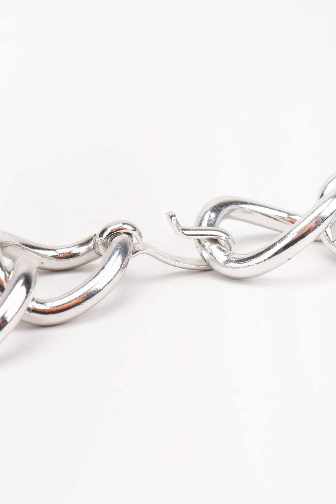 Recess Los Angeles Designer Consignment Vintage Monet Rectangle Link Collar Necklace Costume Jewelry