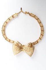 Vintage Monet Bow Tie Choker Necklace back @ Recess Los Angeles