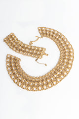 Vintage Monet Triple Row Rope Twist Bib Necklace & bracelet set @ Recess LA