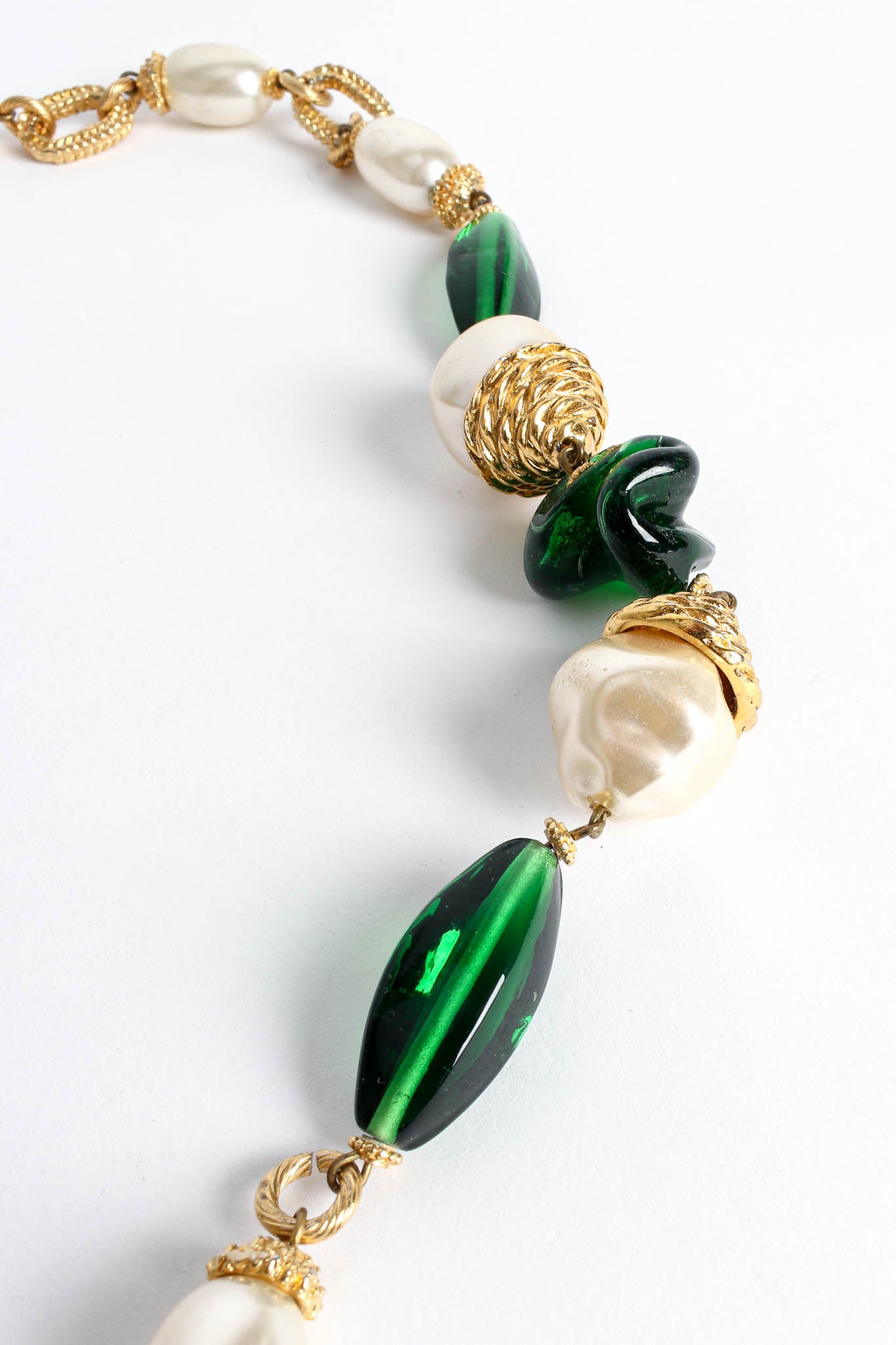 Vintage Monette of Paris Baroque Pearl & Glass Bead Necklace glass bead/pearls @ Recess LA