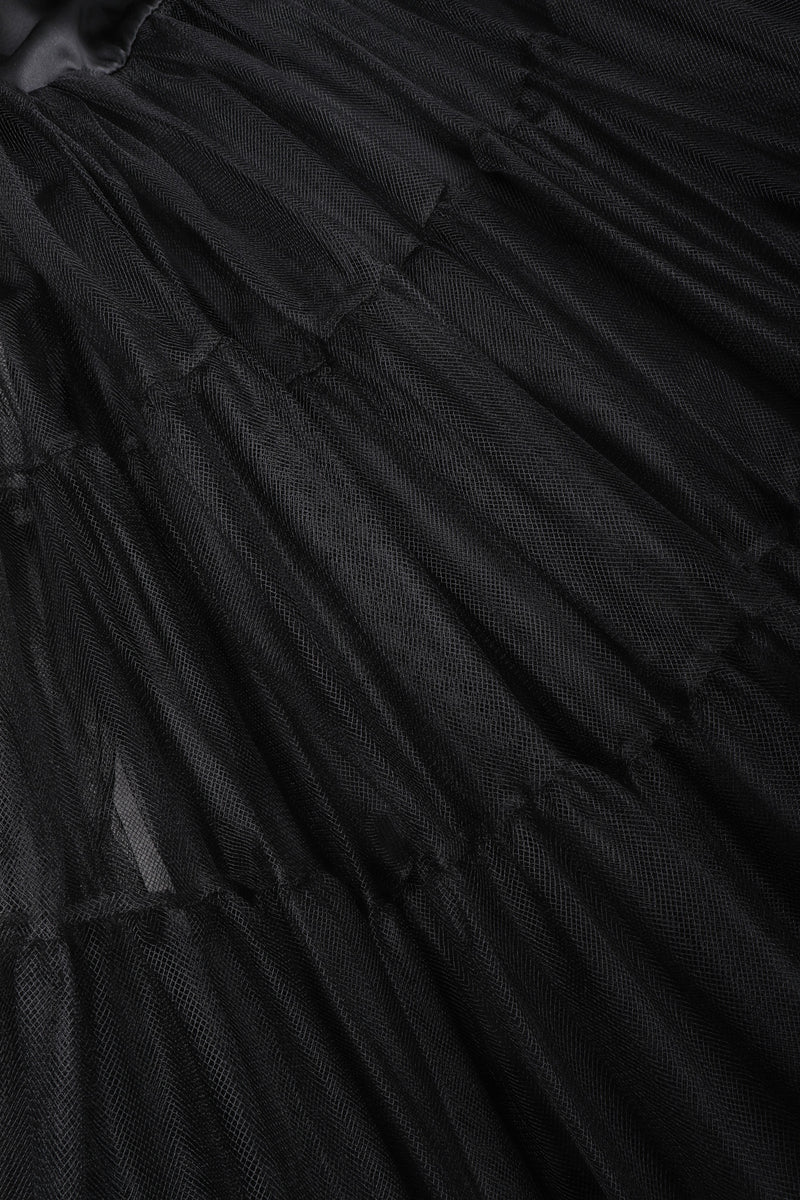 Recess Los Angeles Vintage Morgane Le Fay Tiered Silk Tulle Mesh Petticoat Skirt
