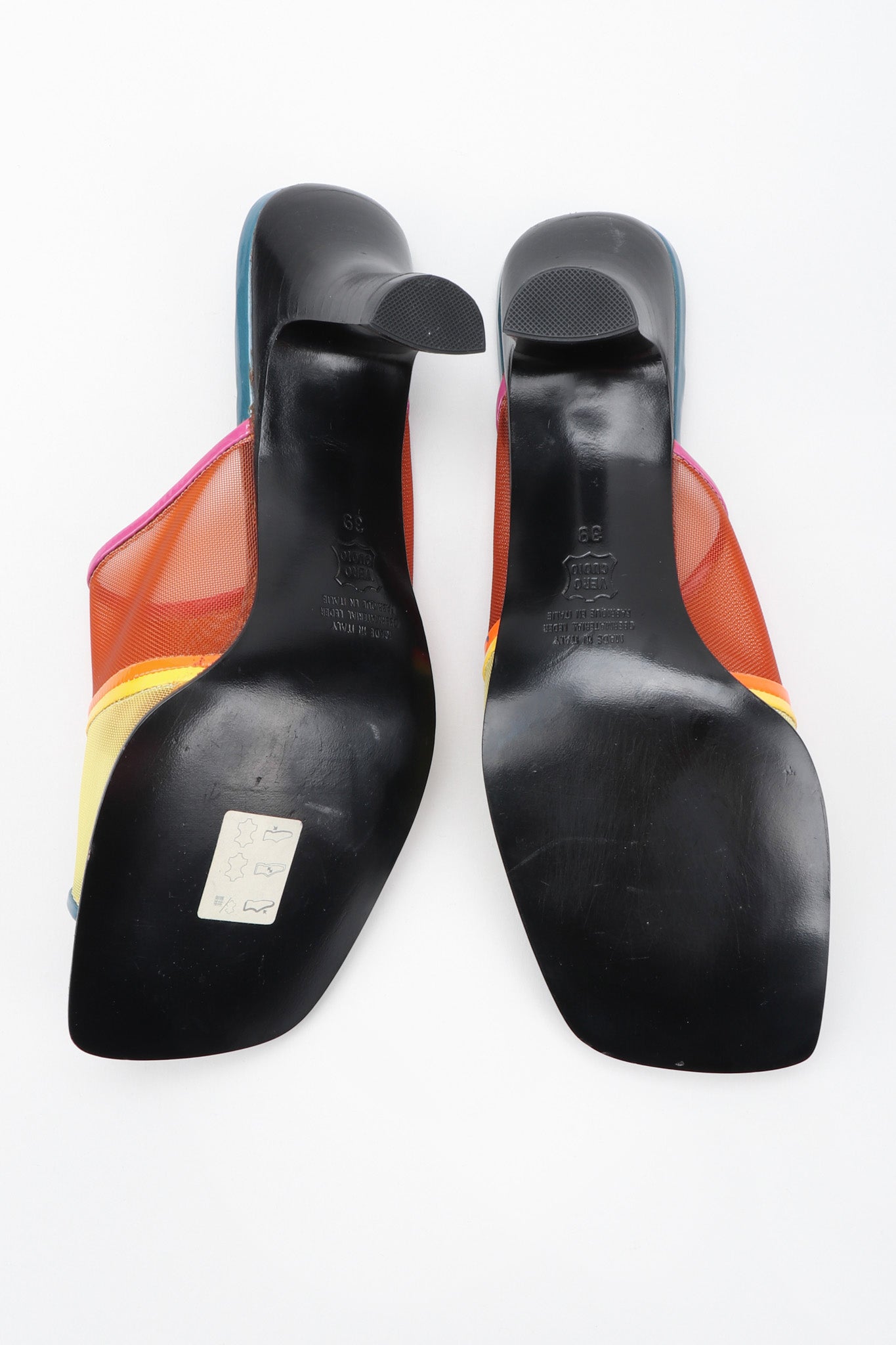 Recess Los Angeles Vintage Mortarotti Rainbow Mesh Mule Slide Sandals