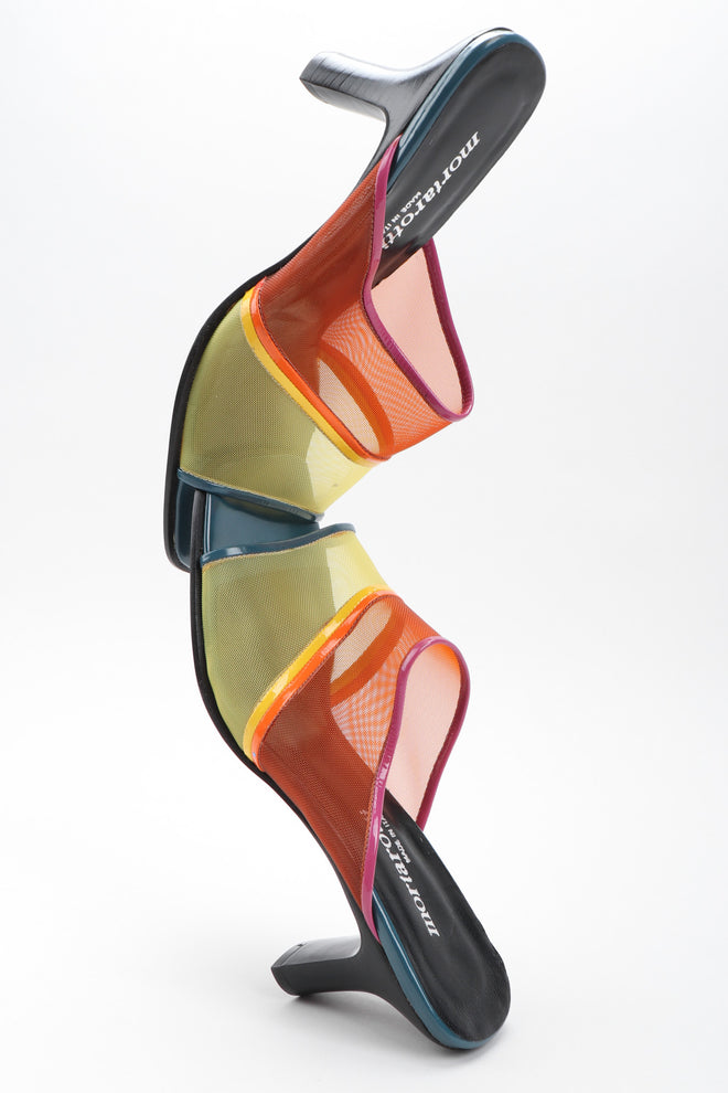 Recess Los Angeles Vintage Mortarotti Rainbow Mesh Mule Slide Sandals