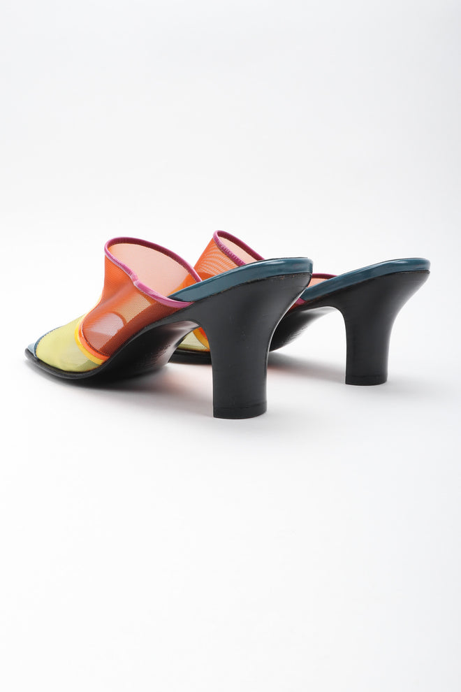 Recess Los Angeles Vintage Mortarotti Rainbow Mesh Mule Slide Sandals