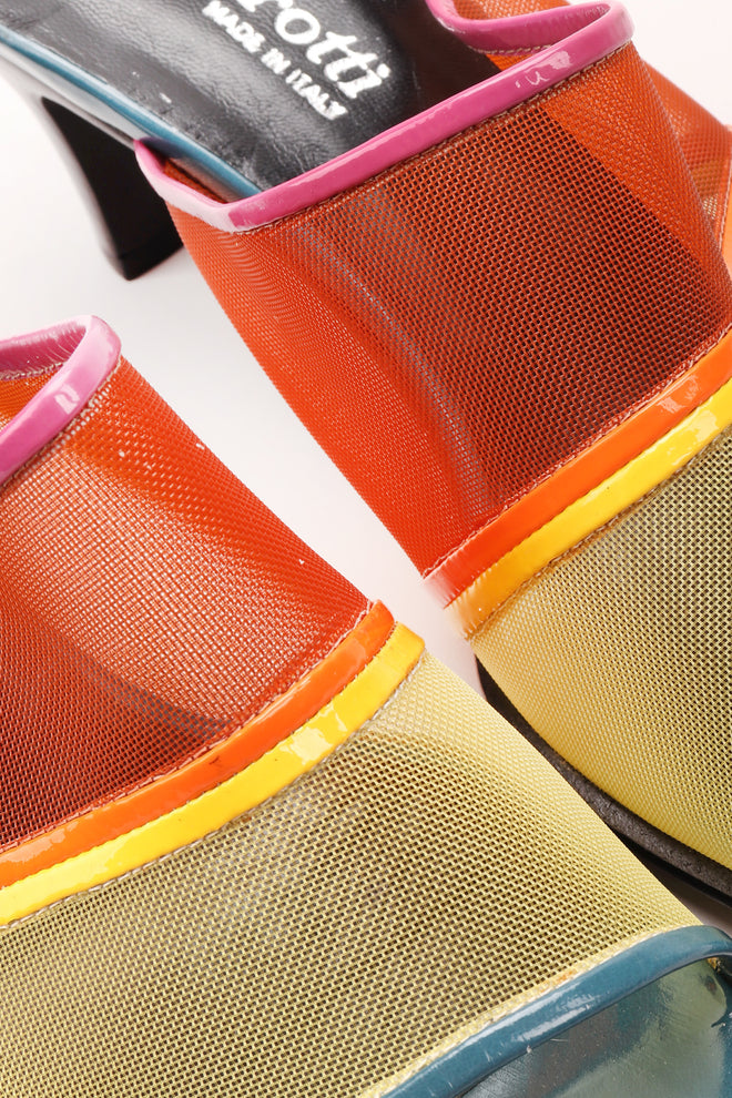 Recess Los Angeles Vintage Mortarotti Rainbow Mesh Mule Slide Sandals