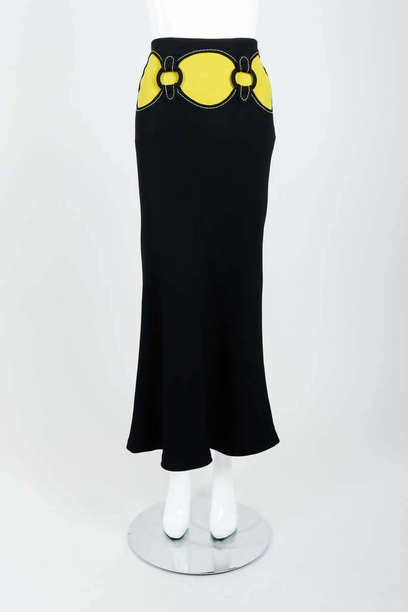 Cheap MOUKYUN Vintage Elegant A-Line Skirt Women Spring Office OL High  Waist Long Skirts Korean Fashion Yellow Pleated Faldas Female | Joom