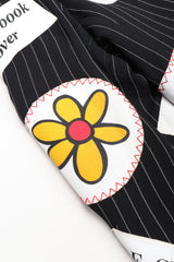 Recess Los Angeles Vintage Moschino Jeremy Scott Anarchy Anarchist Label Appliqué Rebel Pinstripe Jacket