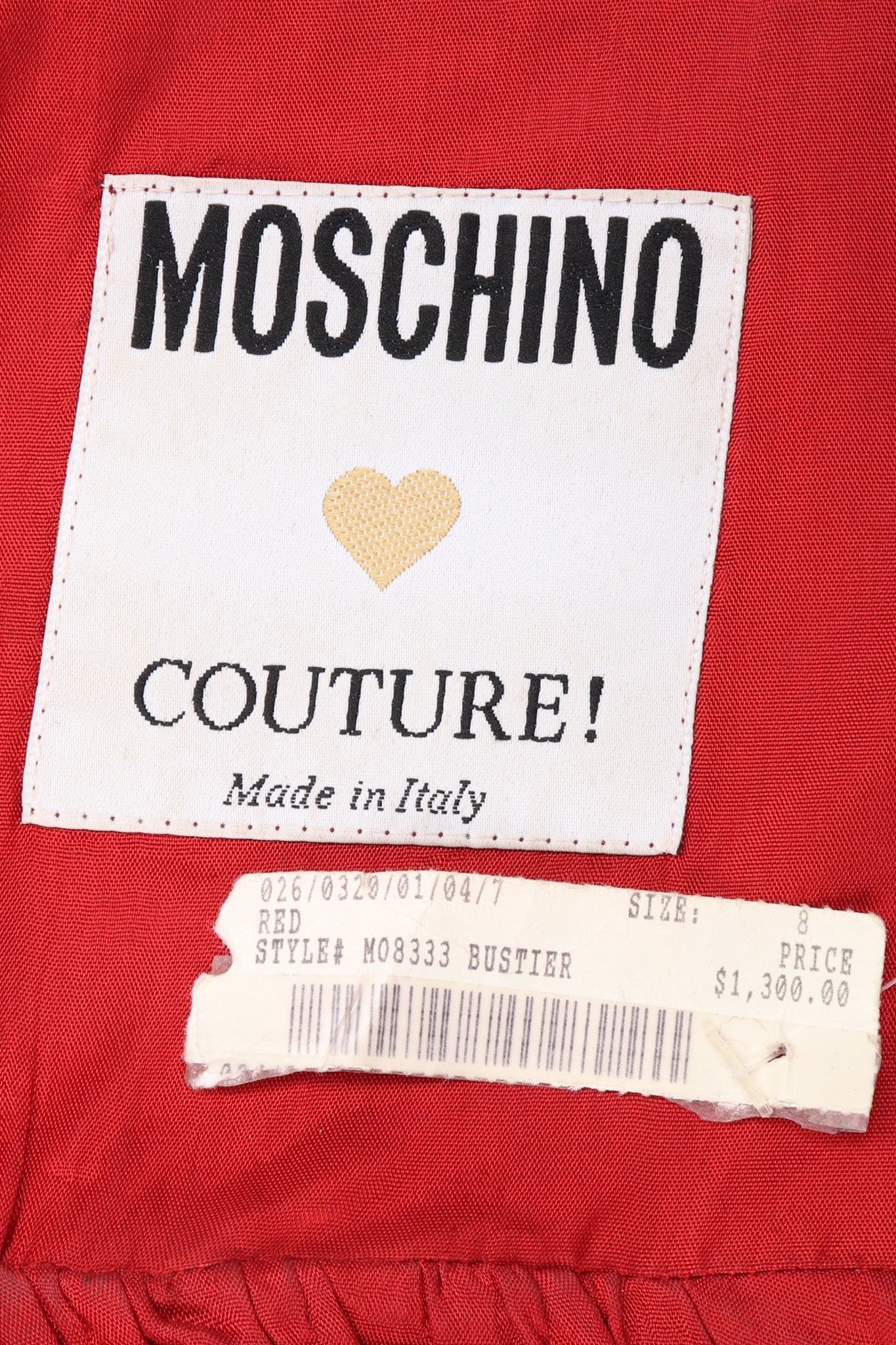 Recess Los Angeles Vintage Moschino Moulin Rouge Velvet Curtain Cabaret Bustier