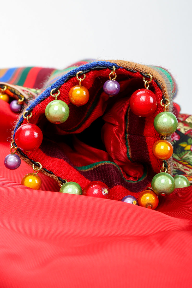 Recess Vintage Moschino Festive Ornament Woven Ribbon Jacket Sleeve Beading Detail