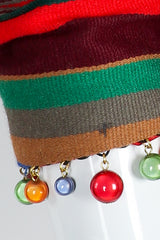 Recess Vintage Moschino Festive Ornament Woven Ribbon Jacket Bead Trim