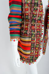 Recess Vintage Moschino Festive Ornament Woven Ribbon Jacket on Mannequin, detail