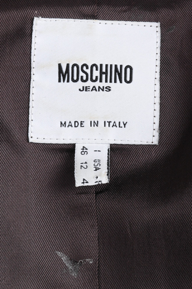 Recess Los Angeles Vintage Moschino Cheetah Print Stretch Suit Blazer Pant Set