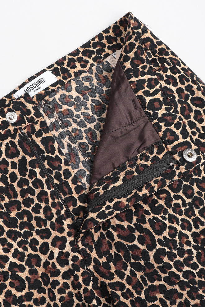 Recess Los Angeles Vintage Moschino Cheetah Print Stretch Suit Blazer Pant Set