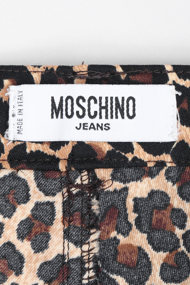 Recess Los Angeles Vintage Moschino Cheetah Print Stretch Suit Blazer Pant Set