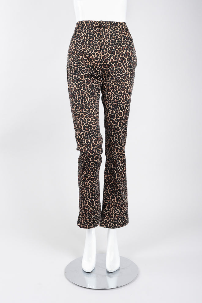 Recess Los Angeles Vintage Moschino Cheetah Print Stretch Suit Blazer Pant Set