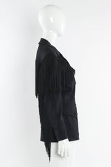 Vintage Moschino Cheap & Chic Wool Fringe Jacket mannequin side @ Recess LA