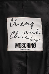 Vintage Moschino Cheap & Chic Wool Fringe Jacket tag @ Recess LA