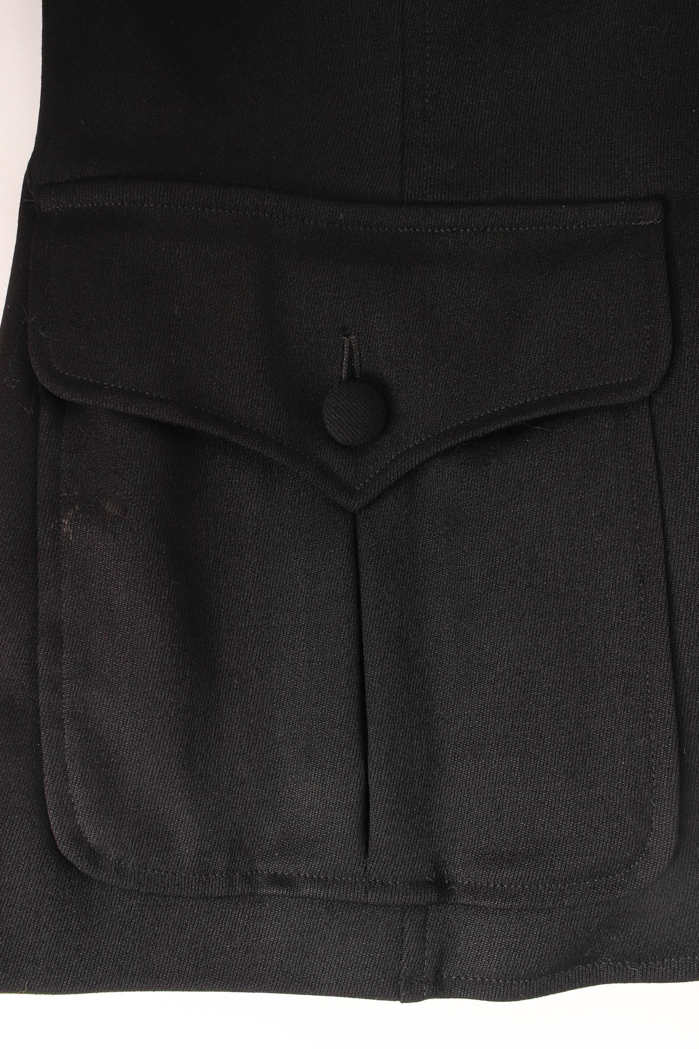 Vintage Moschino Cheap & Chic Wool Fringe Jacket pocket detail @ Recess LA