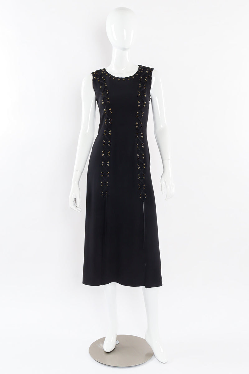 Laced detail Dress by Cheap & Chic Moschino 1990's Front View @recessla