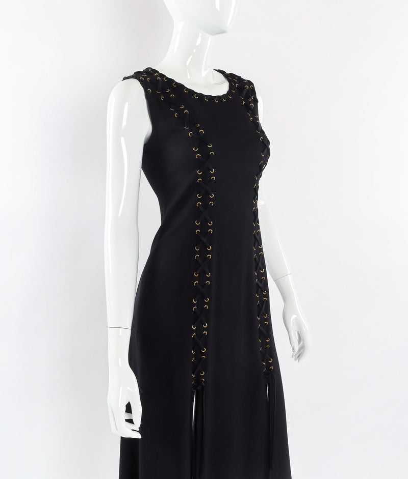 Laced detail Dress by Cheap & Chic Moschino 1990's Side View @recessla