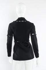 Vintage Moschino Convertible Button Jacket mannequin back @ Recess LA