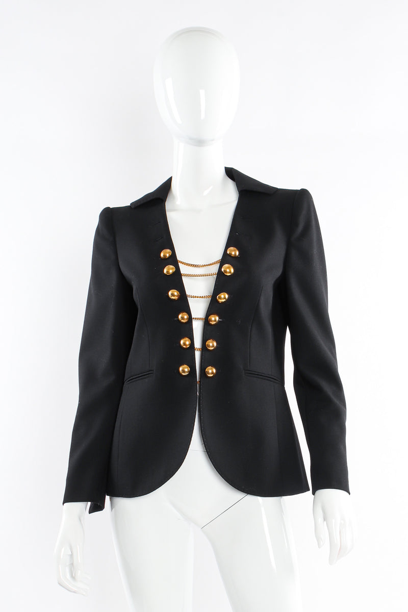 Moschino Double Chain Button Jacket mannequin front @ Recess LA